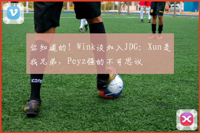 你知道的！Wink谈加入JDG：Xun是我兄弟，Peyz强的不可思议